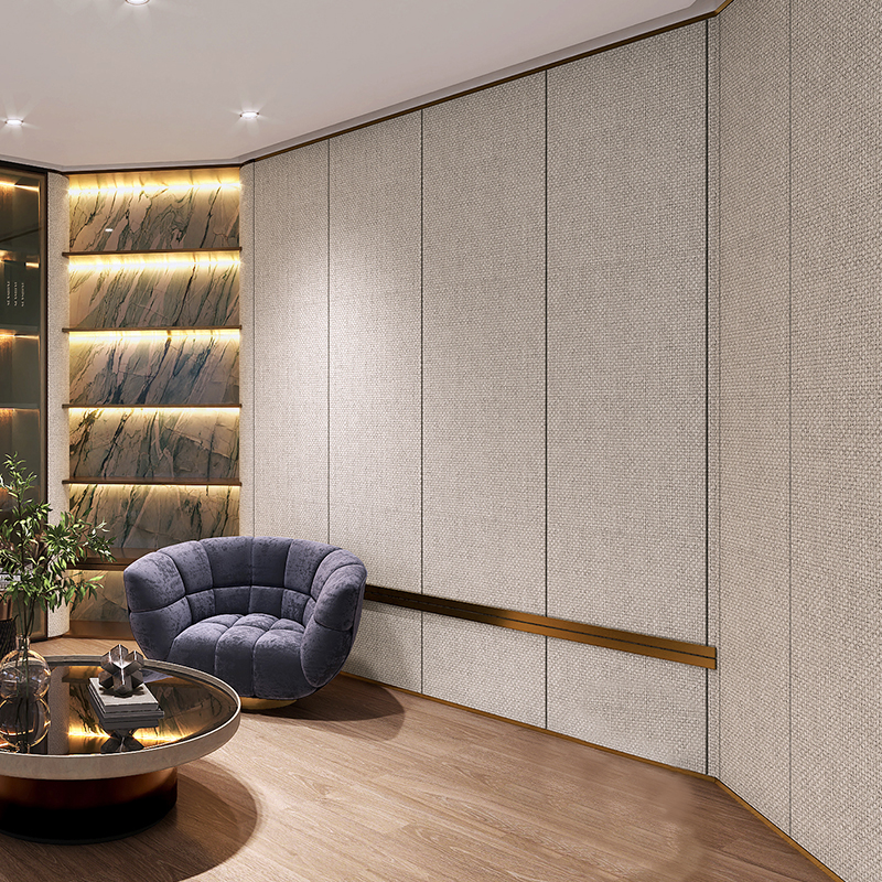 PVC Wall Panel Carbon Crystal Decorative Composite Bamboo Fiber Charcoal Board WPC Wall Panel Cloth Textures